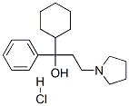 alpha-Cyclohexyl-alpha-phenyl-1-pyrrolidinepropanol hydrochloride Structure