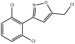 5-(氯甲基)-3-(2,6-二氯苯基)异噁唑, 31007-74-6, 结构式
