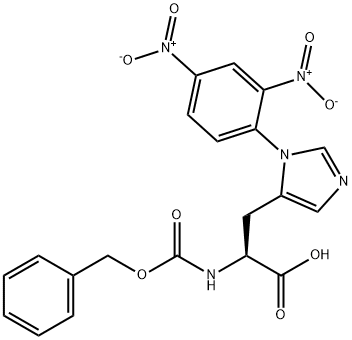 N-[(Benzyloxy)carbonyl]-3-[1-(2,4-dinitrophenyl)-1H-imidazol-5-yl]-L-alanine Structure
