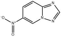 6-ニトロ[1,2,4]トリアゾロ[1,5-a]ピリジン 化学構造式