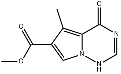 5-甲基-4-氧代-1,4-二氢吡咯并[2,1-f][1,2,4]三嗪-6-甲酸甲酯 结构式