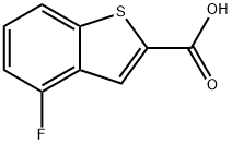 4-氟苯并噻吩-2-甲酸 结构式