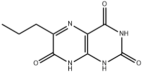 6-Propyl-2,4,7-pteridinetriol Struktur
