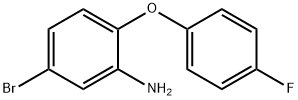 5-ブロモ-2-(p-フルオロフェノキシ)アニリン 化学構造式