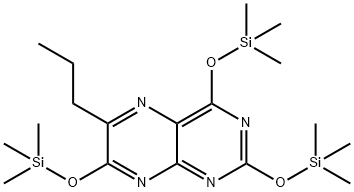 6-Propyl-2,4,7-tris(trimethylsilyloxy)pteridine Struktur