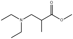 3-(ジエチルアミノ)-2-メチルプロパン酸メチル 化学構造式