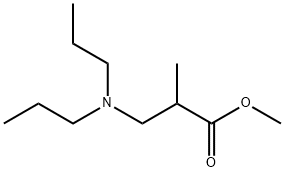 3-(ジプロピルアミノ)-2-メチルプロパン酸メチル 化学構造式