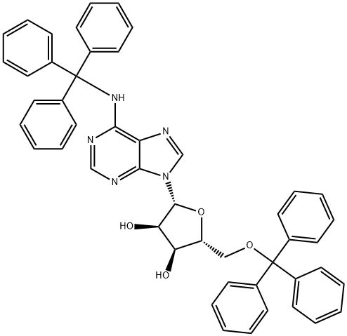 N,5'-O-Ditrityladenosine Structure