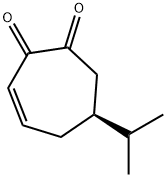 3-Cycloheptene-1,2-dione,6-(1-methylethyl)-,(6S)-(9CI) Structure