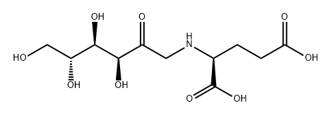 L-GLUTAMIC ACID, N-(1-DEOXY-D-FRUCTOS-1-YL)- Struktur
