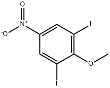 1,3-二碘-2-甲氧基-5-硝基苯, 31106-75-9, 结构式