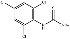 1-(2,4,6-トリクロロフェニル)チオ尿素 化学構造式