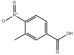 3-甲基-4-硝基苯甲酸, 3113-71-1, 结构式