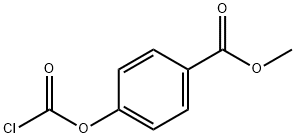4-甲氧基羰基苯基氯甲酸酯, 31140-40-6, 结构式