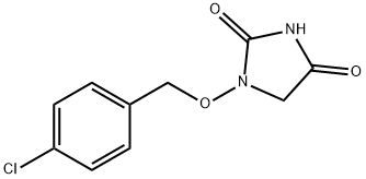 1-[(4-chlorophenyl)methoxy]imidazolidine-2,4-dione 结构式