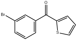 (3-溴苯基)(2-噻吩基)甲酮 结构式