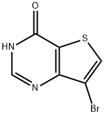 7-溴噻吩并[3,2-D]嘧啶-4(1H)-酮 结构式
