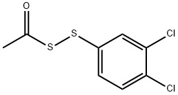 Acetyl(3,4-dichlorophenyl) persulfide 结构式