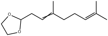 2-(3,7-dimethylocta-2,6-dienyl)-1,3-dioxolane 结构式
