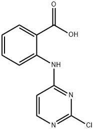 2-[(2-Chloro-4-pyrimidinyl)amino]-benzoic acid, 31185-80-5, 结构式