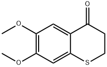 2,3-二氢-6,7-二甲氧基-4H-1-苯并噻喃-4-酮 结构式