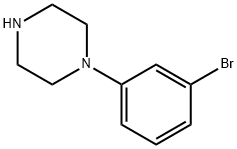 1-(3-Bromophenyl)piperazine Struktur