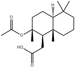 8-Acetoxy-13,14,15,16-tetranorlabdane-12-oic acid 结构式