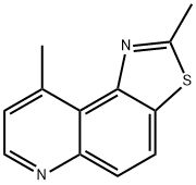 2,9-ジメチルチアゾロ[4,5-f]キノリン 化学構造式