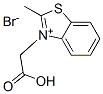 3-(カルボキシメチル)-2-メチルベンゾチアゾール-1-イウム・ブロミド 化学構造式