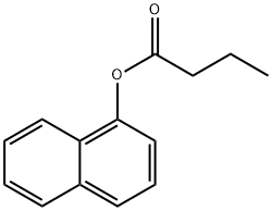 酪酸1-ナフチル 化学構造式