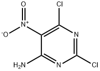 2,6-二氯-5-硝基嘧啶-4-胺 结构式