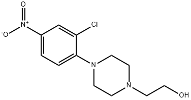 2-[4-(2-CHLORO-4-NITROPHENYL)PIPERAZIN-1-YL]ETHANOL Structure