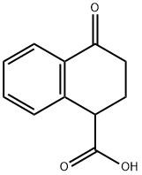 4-オキソ-1,2,3,4-テトラヒドロナフタレン-1-カルボン酸 化学構造式