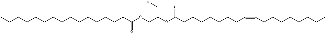 1-palmitoyl-2-oleoyl-sn-glycerol Structure