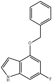 1H-Indole, 6-fluoro-4-(phenylMethoxy)- Structure