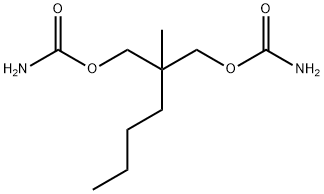 ジカルバミド酸2-ブチル-2-メチルトリメチレン 化学構造式