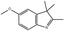5-メトキシ-2,3,3-トリメチルインドレニン 化学構造式