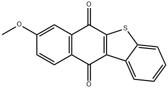 8-Methoxybenzo[b]naphtho[2,3-d]thiophene-6,11-dione 结构式