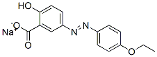 5-[(4-エトキシフェニル)アゾ]-2-ヒドロキシ安息香酸ナトリウム 化学構造式