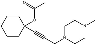 1-(3-(4-METHYLPIPERAZIN-1-YL)PROP-1-YNYL)CYCLOHEXYL ACETATE Structure