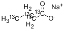 丁酸钠-13C4, 312623-84-0, 结构式