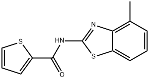 2-Thiophenecarboxamide,N-(4-methyl-2-benzothiazolyl)- Structure