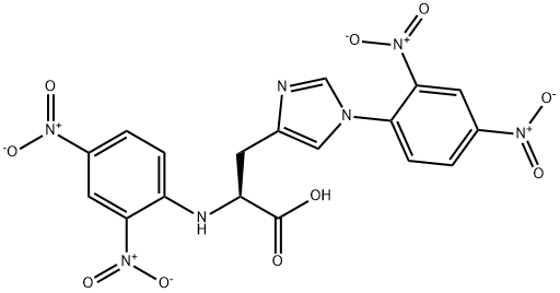 ビス(2,4-ジニトロフェニル)-L-ヒスチジン 化学構造式