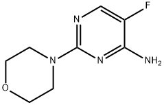 5-氟-2-(4-吗啉基)-4-嘧啶胺 结构式