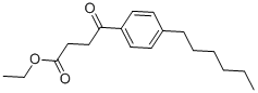 ETHYL 4-(4-HEXYLPHENYL)-4-OXOBUTYRATE Structure