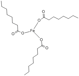 トリオクタン酸鉄(III) 化学構造式