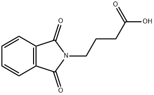4-(1,3-ジオキソイソインドリン-2-イル)ブタン酸 化学構造式