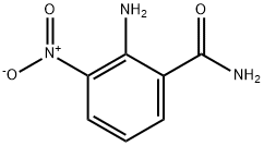 2-アミノ-3-ニトロベンズアミド 化学構造式