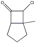 Bicyclo[3.2.0]heptan-6-one,  7-chloro-1-methyl-,  exo-  (8CI) 结构式
