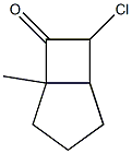 Bicyclo[3.2.0]heptan-6-one,  7-chloro-5-methyl-,  exo-  (8CI) 结构式